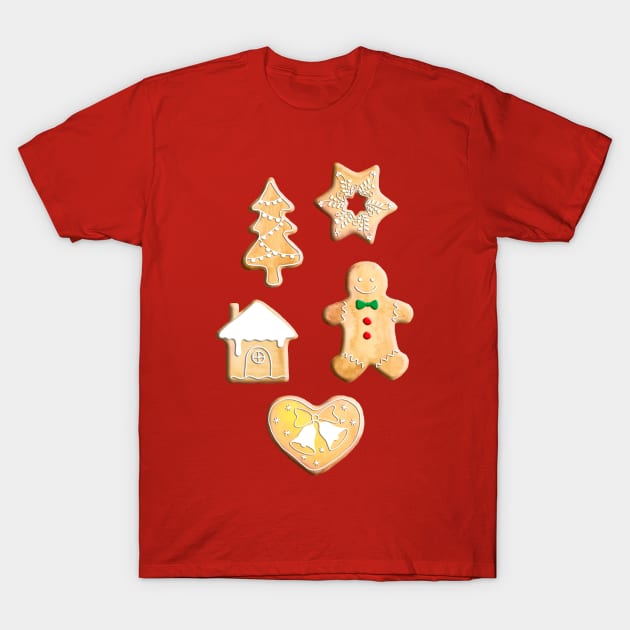 Christmas Cookies T-Shirt by Gingerlique